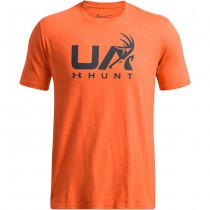 Under Armour Mens Antler Hunt Logo T-Shirt - Team Orange / Anthracite - S
