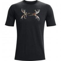 Under Armour Mens Antler Logo T-Shirt - Black