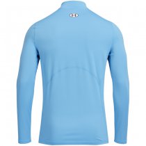 Under Armour Mens ColdGear Fitted Mock - Carolina Blue / White - 2XL