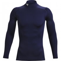 Under Armour Mens ColdGear Compression Mock - Navy Blue - 2XL