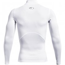 Under Armour Mens HeatGear Mock Long Sleeve - White - M