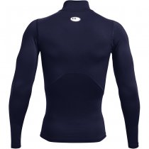 Under Armour Mens HeatGear Mock Long Sleeve - Navy Blue - XL