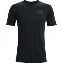 Under Armour Freedom Flag T-Shirt - Black / Green - XL