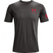 Under Armour Freedom Flag T-Shirt - Charcoal Medium Heather - XL
