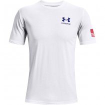 Under Armour Freedom Flag T-Shirt - White / Blue - XL