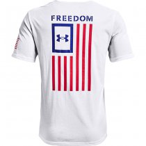 Under Armour Freedom Flag T-Shirt - White / Blue - XL