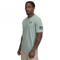 Under Armour Freedom Flag T-Shirt - Silica Green - XL
