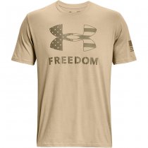 Under Armour Freedom Logo T-Shirt - Desert Sand / Federal Tan - L
