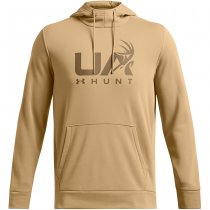 Under Armour Mens Armour Fleece Hunt Logo Hoodie - Camel - XL