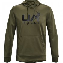 Under Armour Mens Armour Fleece Hunt Logo Hoodie - Olive