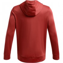 Under Armour Mens Armour Fleece Hunt Logo Hoodie - Red - S