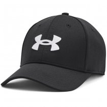 Under Armour Mens Blitzing Low Stretch Fit Cap - Black / White - M/L