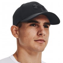 Under Armour Mens Blitzing Low Stretch Fit Cap - Black / Black - M/L