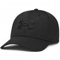 Under Armour Mens Blitzing Low Stretch Fit Cap - Black / Black - S/M
