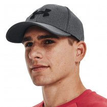 Under Armour Mens Blitzing Low Stretch Fit Cap - Black / Grey - M/L