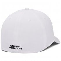 Under Armour Mens Blitzing Low Stretch Fit Cap - White / Black - L/XL