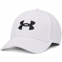 Under Armour Mens Blitzing Low Stretch Fit Cap - White / Black - M/L