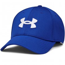 Under Armour Mens Blitzing Low Stretch Fit Cap - Royal - S/M