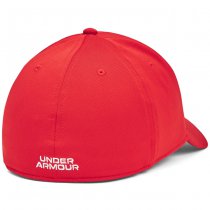 Under Armour Mens Blitzing Low Stretch Fit Cap - Red / White - L/XL