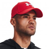 Under Armour Mens Blitzing Low Stretch Fit Cap - Red / White - M/L