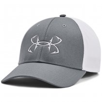 Under Armour Mens Fish Hunter Mesh Cap - Pitch Grey / White - M/L