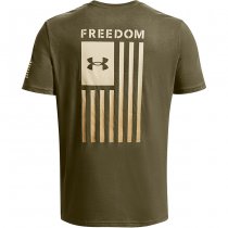 Under Armour Freedom Flag Gradient T-Shirt - Marine OD Green - L