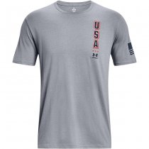 Under Armour Freedom Eagle T-Shirt - Steel Medium Heather - S