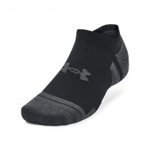 Under Armour Performance Tech 3-Pack No Show Socks - Black / Grey