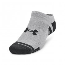Under Armour Performance Tech 3-Pack No Show Socks - Mod Grey