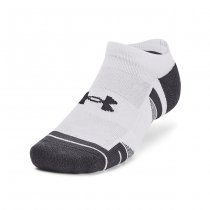 Under Armour Performance Tech 3-Pack No Show Socks - White