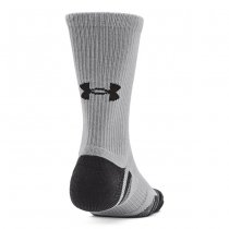 Under Armour Performance Tech 3-Pack Crew Socks - Mod Grey / White / Jet Grey - L