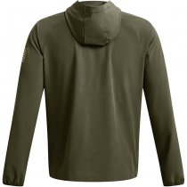 Under Armour Mens Freedom Windbreaker Jacket - Marine OD Green / Federal Tan - 2XL