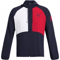 Under Armour Mens Freedom Windbreaker Jacket - Navy Blue