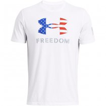 Under Armour Mens Freedom Logo T-Shirt - White / Steel - 2XL