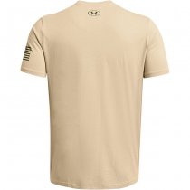 Under Armour Mens Freedom Logo T-Shirt - Desert Sand / Marine OD Green - M