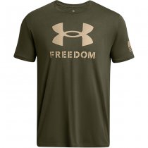Under Armour Mens Freedom Logo T-Shirt - Marine OD Green - 3XL