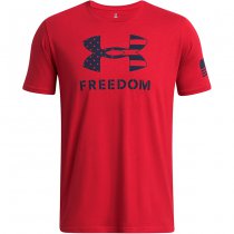 Under Armour Mens Freedom Logo T-Shirt - Red - 3XL
