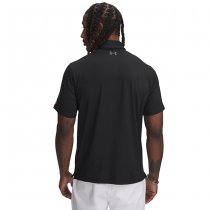 Under Armour Mens Tee To Green Freedom Polo - Black / Grey - XL