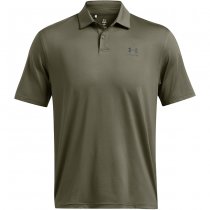 Under Armour Mens Tee To Green Freedom Polo - Marine OD Green / Black - M