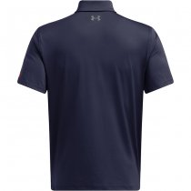 Under Armour Mens Tee To Green Freedom Polo - Navy Blue / Grey - L