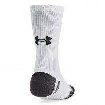 Under Armour Performance Tech 6-Pack Crew Socks - White / White - L