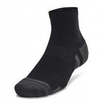 Under Armour Performance Tech 6-Pack Quarter Socks - Black / Grey