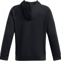 Under Armour Mens Rival Fleece Camo Chest Stripe Hoodie - Black / White - L