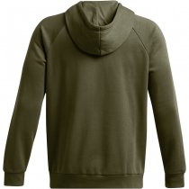 Under Armour Mens Rival Fleece Camo Chest Stripe Hoodie - Marine OD Green / White - L