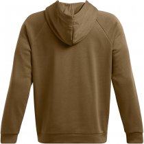 Under Armour Mens Rival Fleece Camo Chest Stripe Hoodie - Coyote / White - S