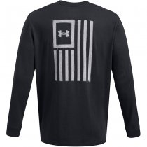 Under Armour Mens Freedom Flag Long Sleeve - Black / White - L