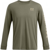 Under Armour Mens Freedom Flag Long Sleeve - Marine OD Green / Desert Sand - L