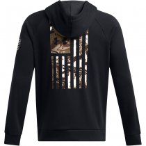 Under Armour Mens Freedom Flag Hoodie - Black / Desert Sand - XL