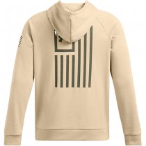 Under Armour Mens Freedom Flag Hoodie - Desert Sand / Olive - 3XL