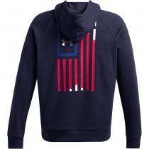 Under Armour Mens Freedom Flag Hoodie - Navy Blue / Steel - 3XL